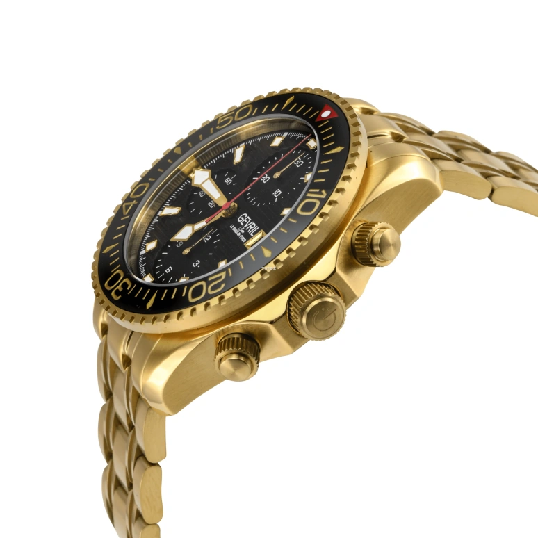 Gevril,Hudson Yards 43mm,43mm,Stainless Steel,Black,Automatic,Chronograph,Day,48811B