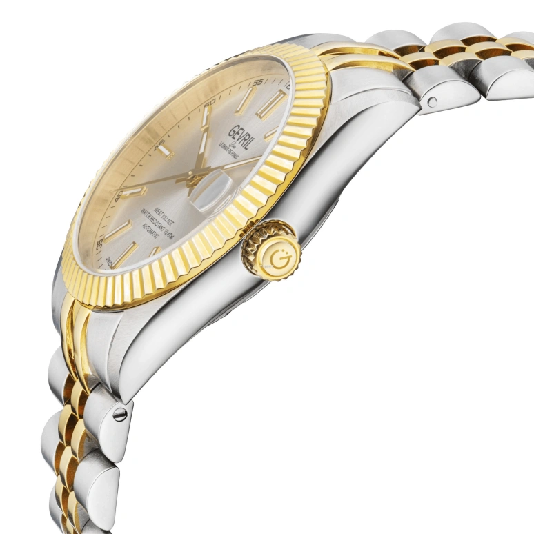 Gevril,West Village 40mm,40mm,Stainless Steel,Silver,Automatic,Day,38hours,48905