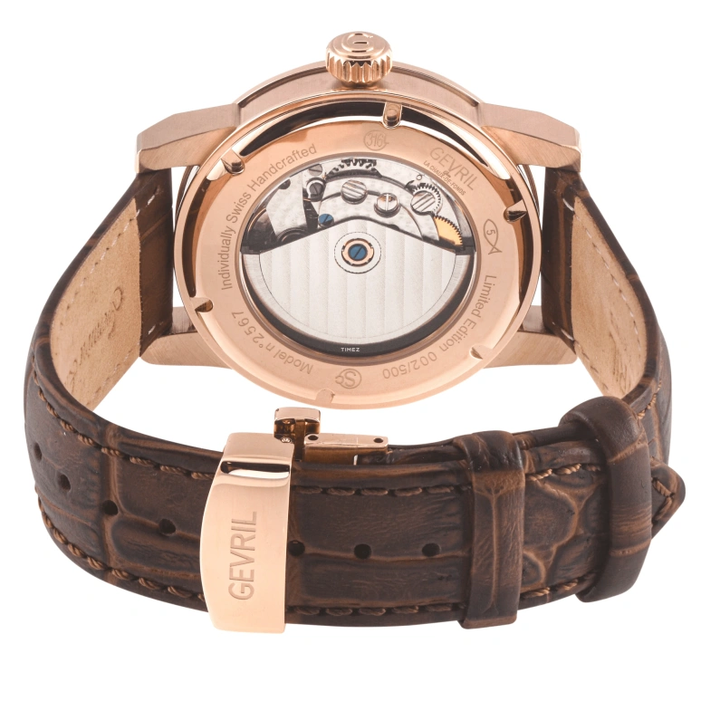 Gevril,Madison 39mm,39mm,Stainless Steel,Silver,Automatic,Day,36hours,2567