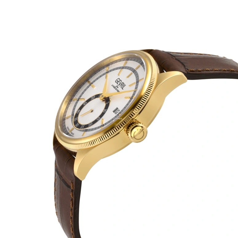 Gevril,Empire 40mm,40mm,Stainless Steel,Silver,Automatic,Day,Sapphire,48105