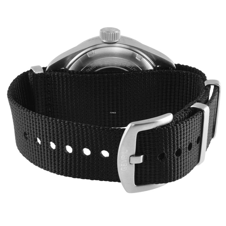 Gevril,Yorkville 43mm,43mm,Stainless Steel,Brown,Automatic,Day,38hours,48607N