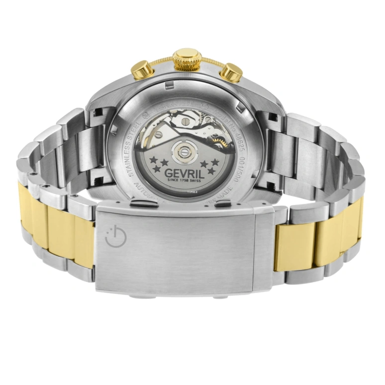 Gevril,Yorkville 43mm,43mm,Stainless Steel,Green,Black,Gradient,Automatic,Chronograph,Date,Day,48625B