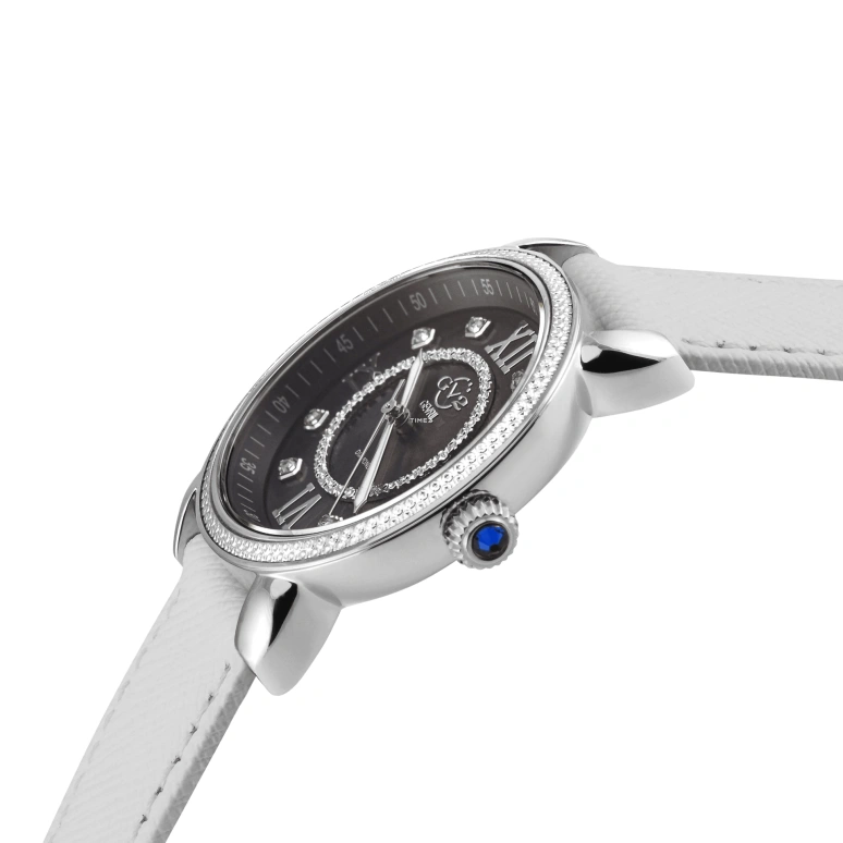 Gevril,Marsala 37mm,37mm,Stainless Steel,Black,Quartz,Sapphire,Crystal Glass,Round,9861,9861-V1