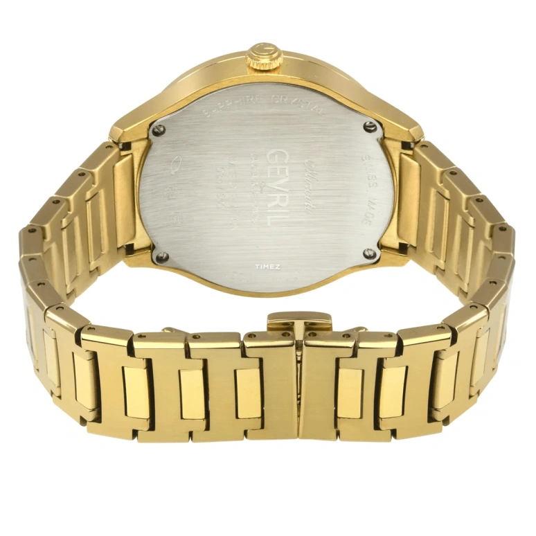 Gevril,Morcote 36mm,36mm,Stainless Steel,White,Quartz,Sapphire,Crystal Glass,Cushion,10221B