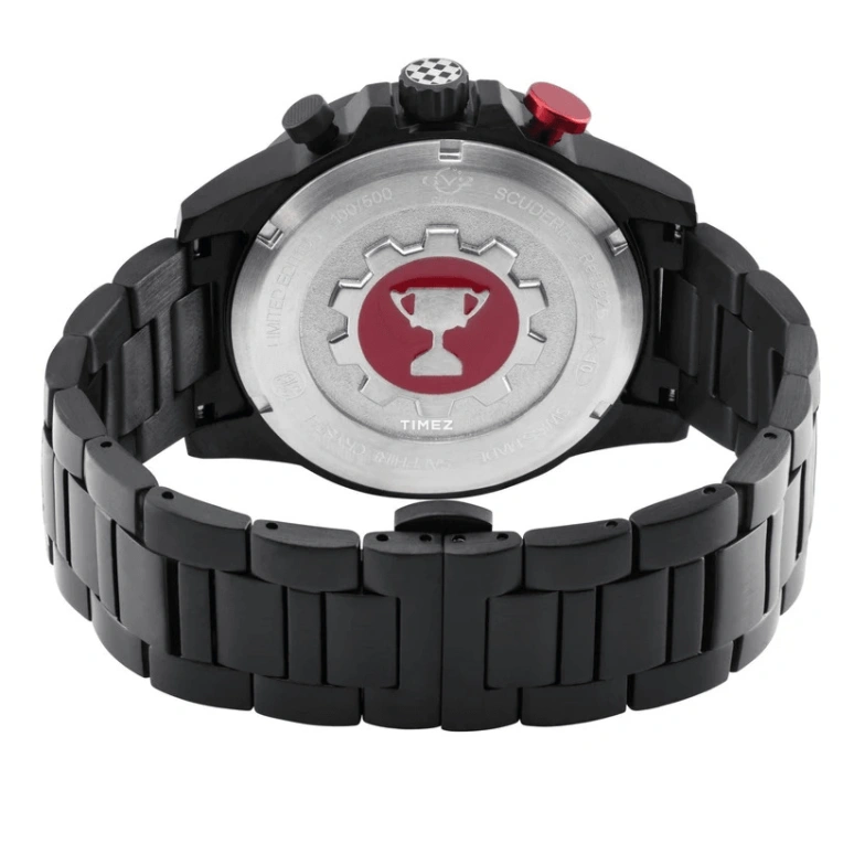 Gevril,Scuderia 45mm,45mm,Stainless Steel,Black,Quartz,Chronograph,Day,Dule Time,Alarm,Sapphire,Crystal Glass,Round,9925B
