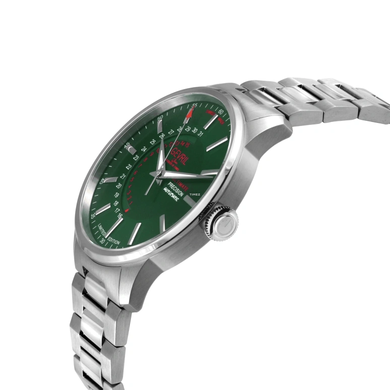 Gevril,Guggenheim 44mm,44mm,Stainless Steel,Green,Automatic,Day,Sapphire,49204B