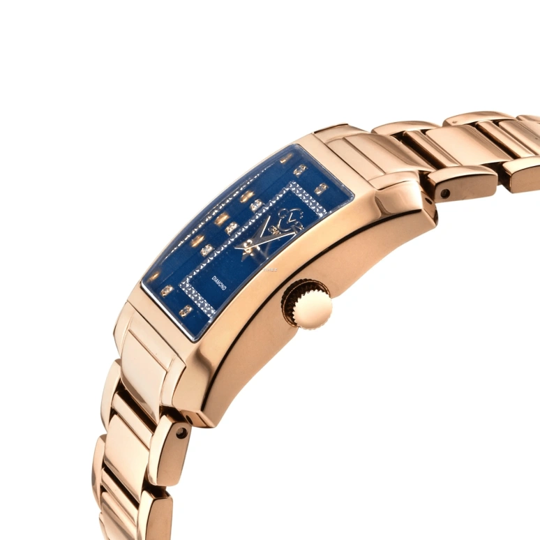 Gevril,Luino 29.50mm,29.50mm,Stainless Steel,Blue,Quartz,Sapphire,Rectangular,14605B