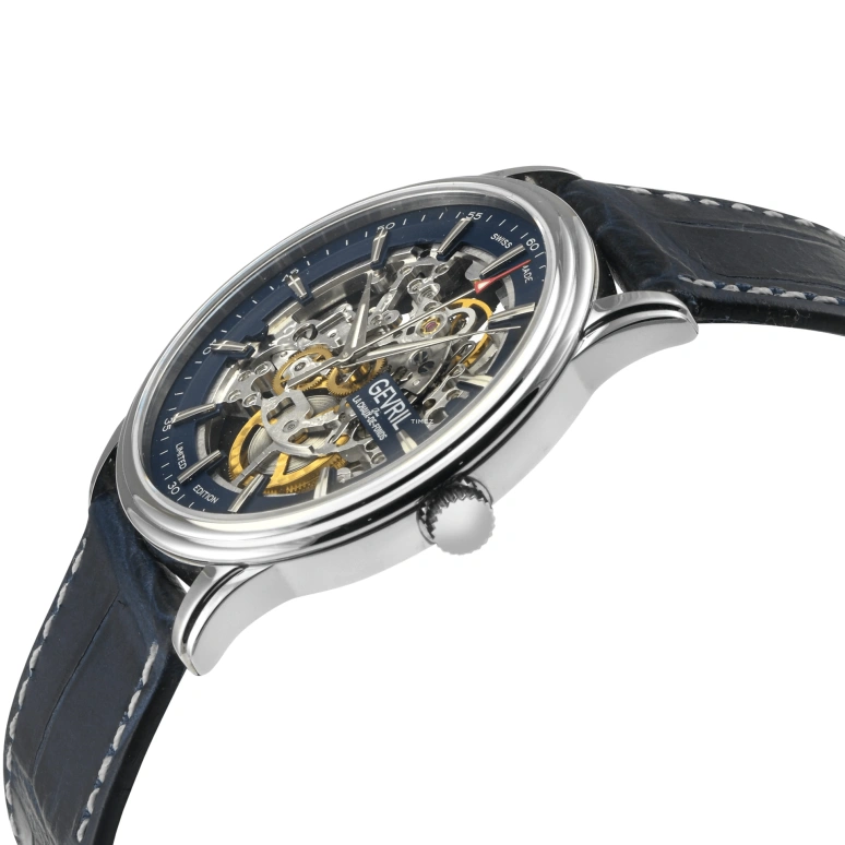 Gevril,Five Points 40mm,40mm,Stainless Steel,Blue,Automatic,Sapphire,Crystal Glass,Round,321,321.60.62