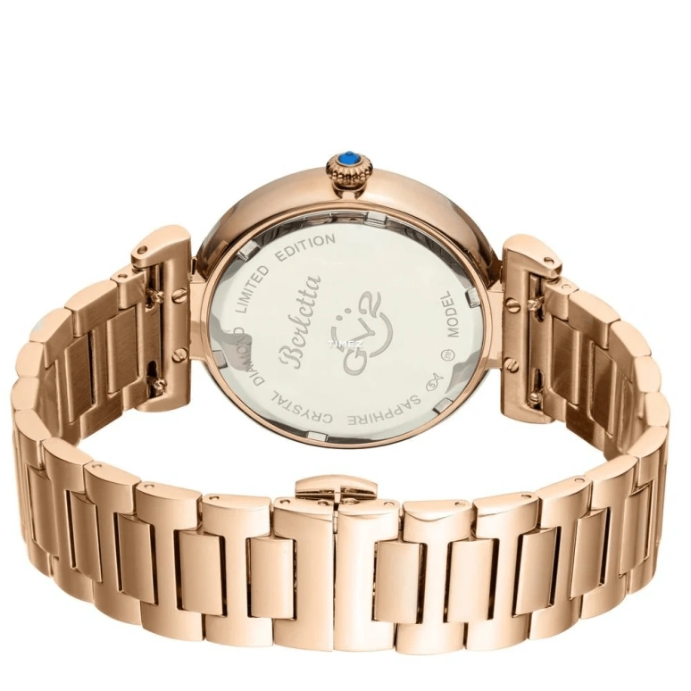 Gevril,Berletta 37mm,37mm,Stainless Steel,Brown,Quartz,Day,Sapphire,1502,1502.5