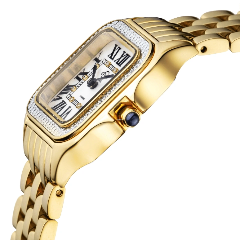 Gevril,Milan 27.50mm,27.50mm,Stainless Steel,White,Quartz,Sapphire,Square,12112B