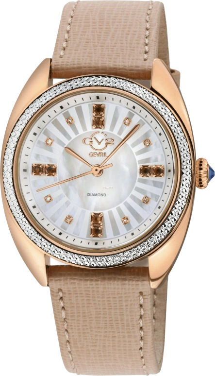 Gevril,Palermo 36mm,36mm,Stainless Steel,White,Quartz,Sapphire,Round,13103