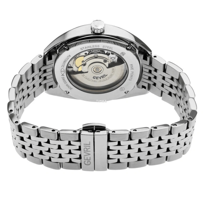 Gevril,Five Points 40mm,40mm,Stainless Steel,Blue,Automatic,Day,38hours,48701