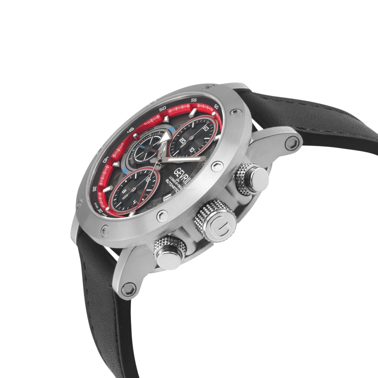 Gevril,Flatiron 42mm,42mm,Stainless Steel,Black,Automatic,Chronograph,Day,43710