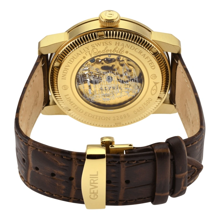 Gevril,Vanderbilt 47mm,47mm,Stainless Steel,Silver,Automatic,Sapphire,Round,22695