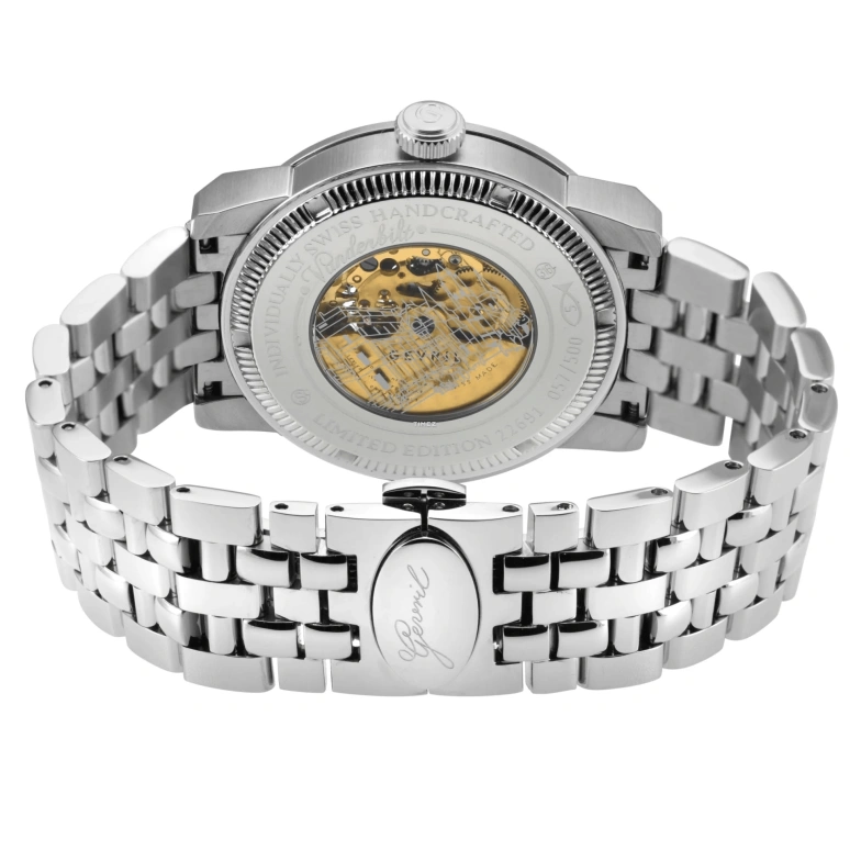 Gevril,Vanderbilt 47mm,47mm,Stainless Steel,Black,Automatic,Sapphire,Round,22691B