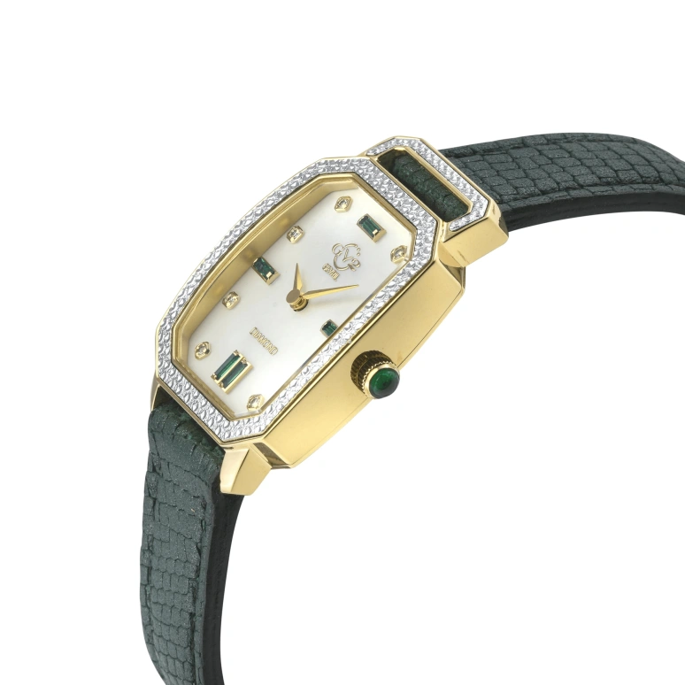 Gevril,Pavia 25mm,25mm,Stainless Steel,White,Quartz,Sapphire,Crystal Glass,Octagon,13402