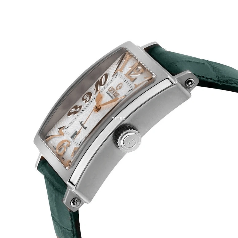 Gevril,Avenue of Americas 44mm,44mm,Stainless Steel,White,Automatic,Day,38hours,15000,15000-3