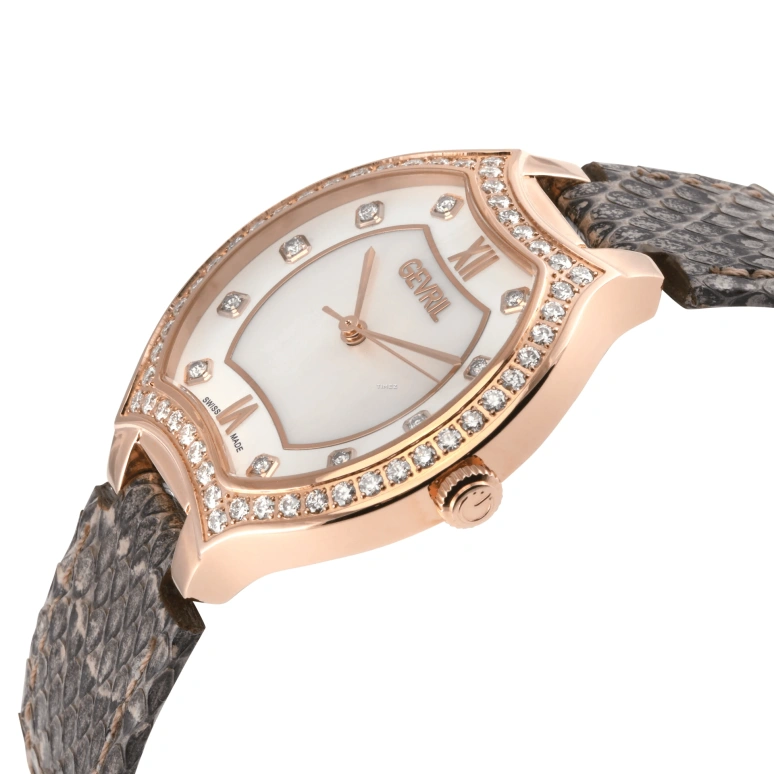 Gevril,Lugano 38mm,38mm,Stainless Steel,White,Quartz,Sapphire,Tonneau,11251
