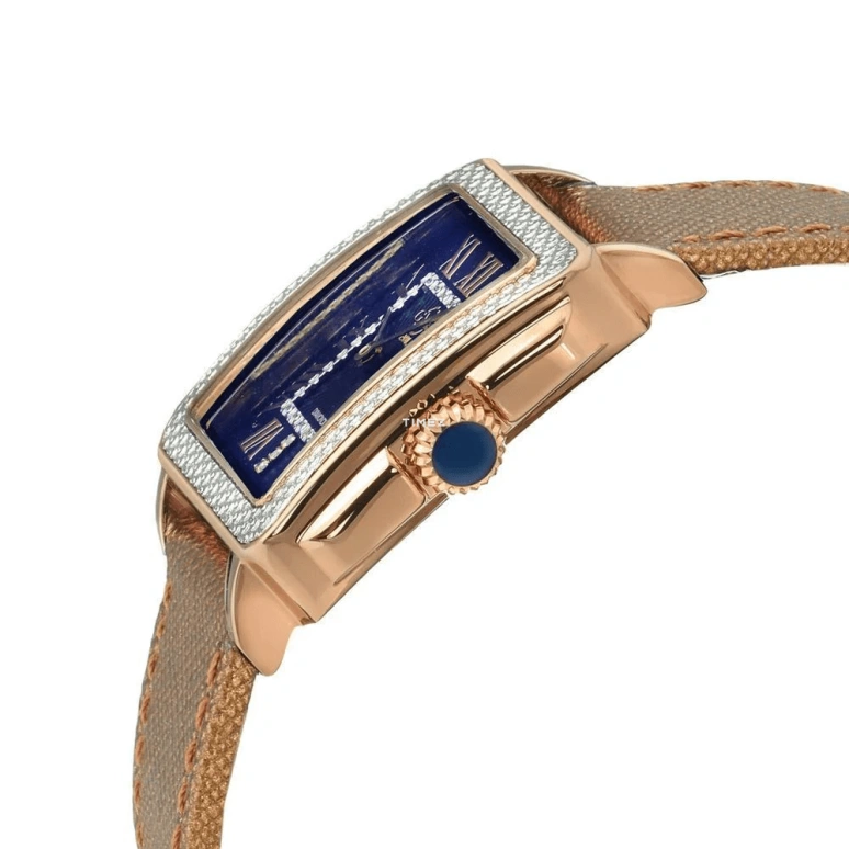 Gevril,Padova 27.50mm,27.50mm,Stainless Steel,Blue,Quartz,Sapphire,Rectangular,12300