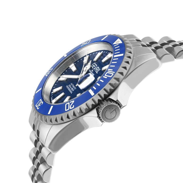 Gevril,Chambers 42mm,42mm,Stainless Steel,Blue,Automatic,Day,38hours,42601