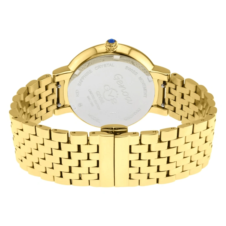 Gevril,Genoa 37mm,37mm,Stainless Steel,White,Quartz,Sapphire,Round,12532