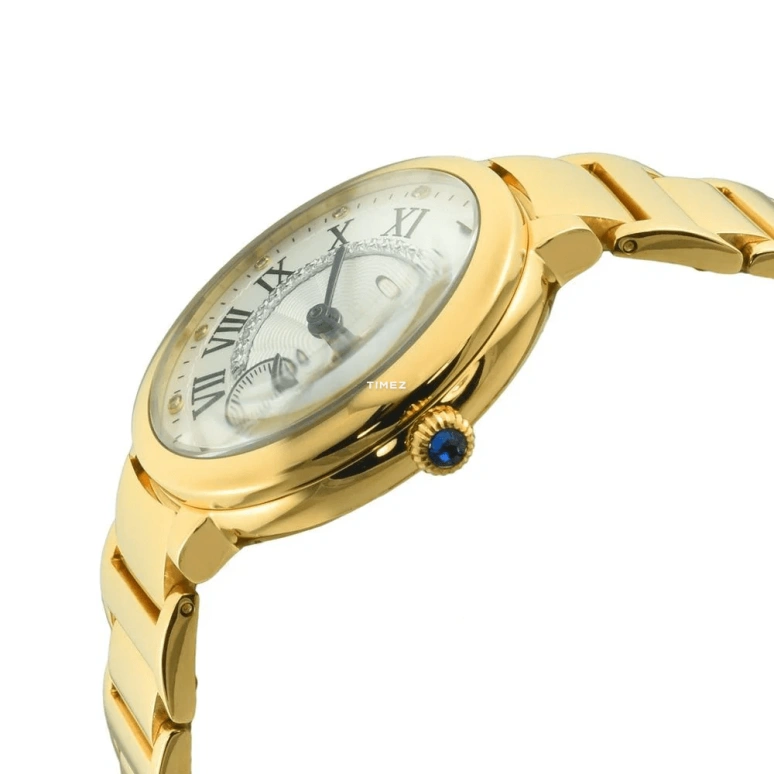 Gevril,Rome 36mm,36mm,Stainless Steel,White,Quartz,Sapphire,Round,12202B