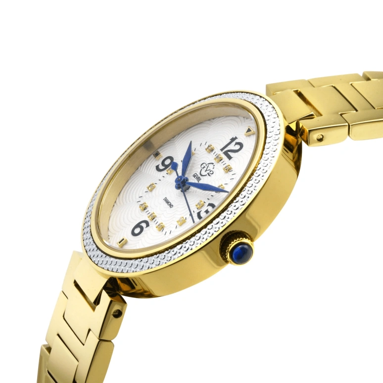Gevril,Piemonte 36mm,36mm,Stainless Steel,White,Quartz,Sapphire,Round,14201B