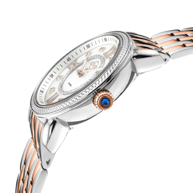 Gevril,Marsala 37mm,37mm,Stainless Steel,White,Quartz,Sapphire,Crystal Glass,Round,9865B