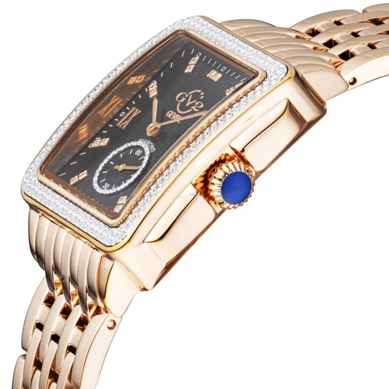 Gevril,Bari 37mm,37mm,Stainless Steel,Black,Quartz,Sapphire,Crystal Glass,Rectangular,9250B