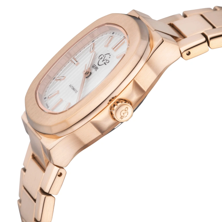 Gevril,Potente 40mm,40mm,Stainless Steel,White,Automatic,Day,Sapphire,18102