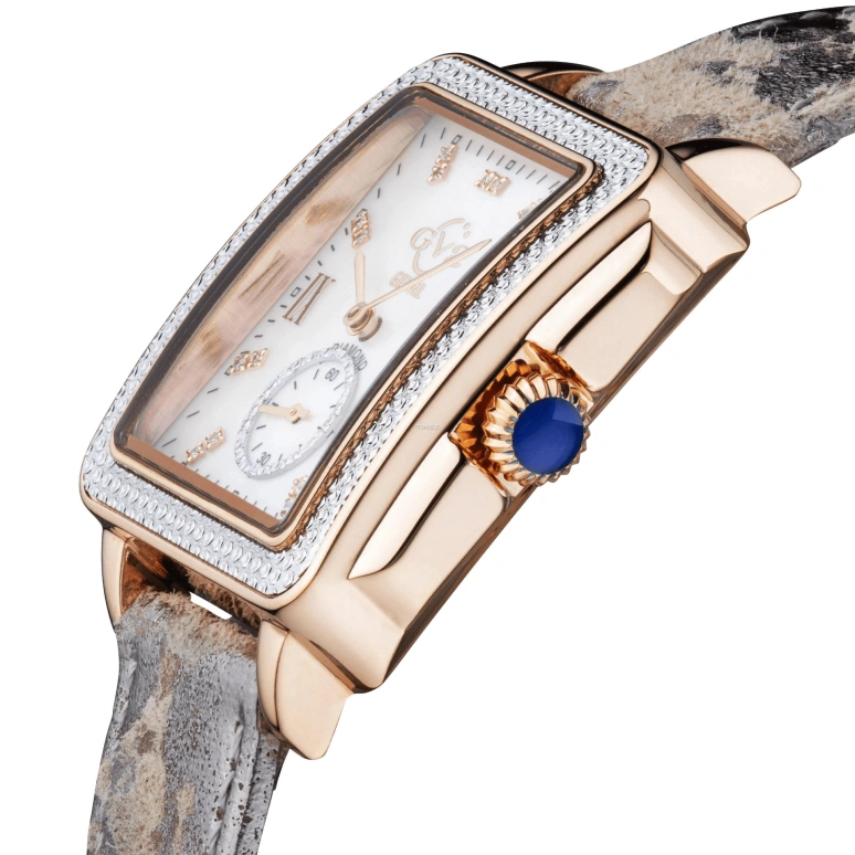 Gevril,Bari 37mm,37mm,Stainless Steel,Silver White,White,Quartz,Sapphire,Crystal Glass,Rectangular,9254