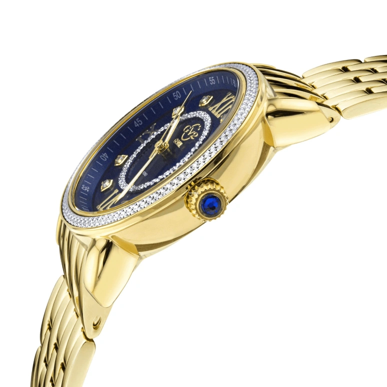 Gevril,Marsala 37mm,37mm,Stainless Steel,Blue,Quartz,Sapphire,Crystal Glass,Round,9862B