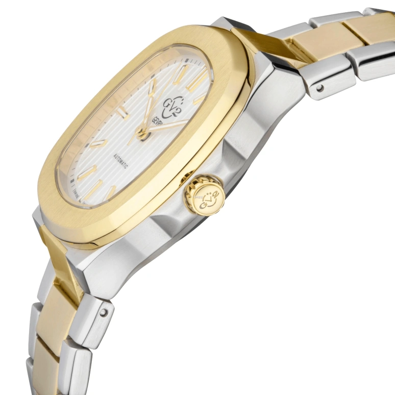 Gevril,Potente 40mm,40mm,Stainless Steel,White,Automatic,Day,Sapphire,18103