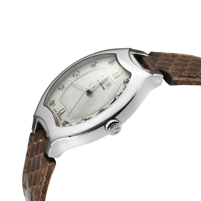 Gevril,Lugano 38mm,38mm,Stainless Steel,White,Quartz,Sapphire,Tonneau,11041