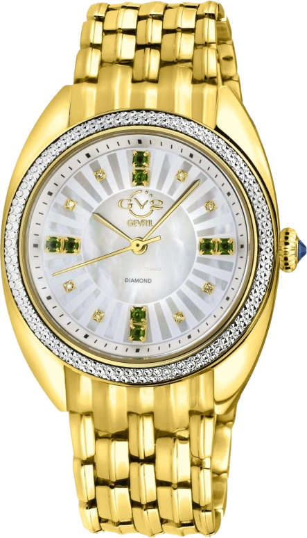 Gevril,Palermo 36mm,36mm,Stainless Steel,White,Quartz,Sapphire,Round,13105B