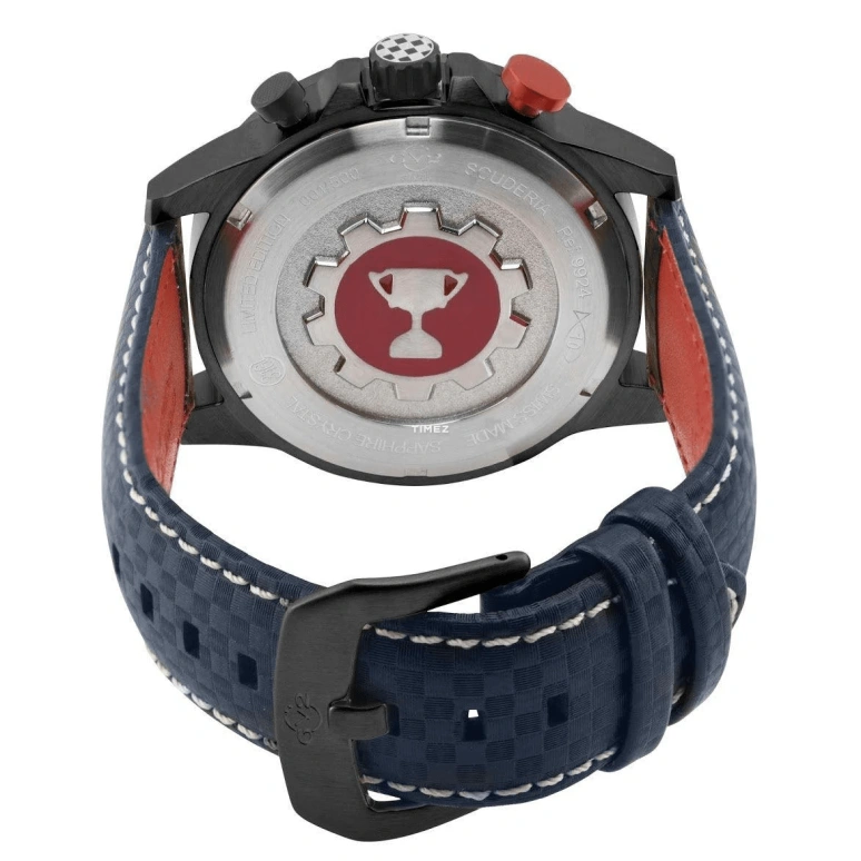 Gevril,Scuderia 45mm,45mm,Stainless Steel,Blue,Quartz,Chronograph,Day,Dule Time,Alarm,Sapphire,Crystal Glass,Round,9924