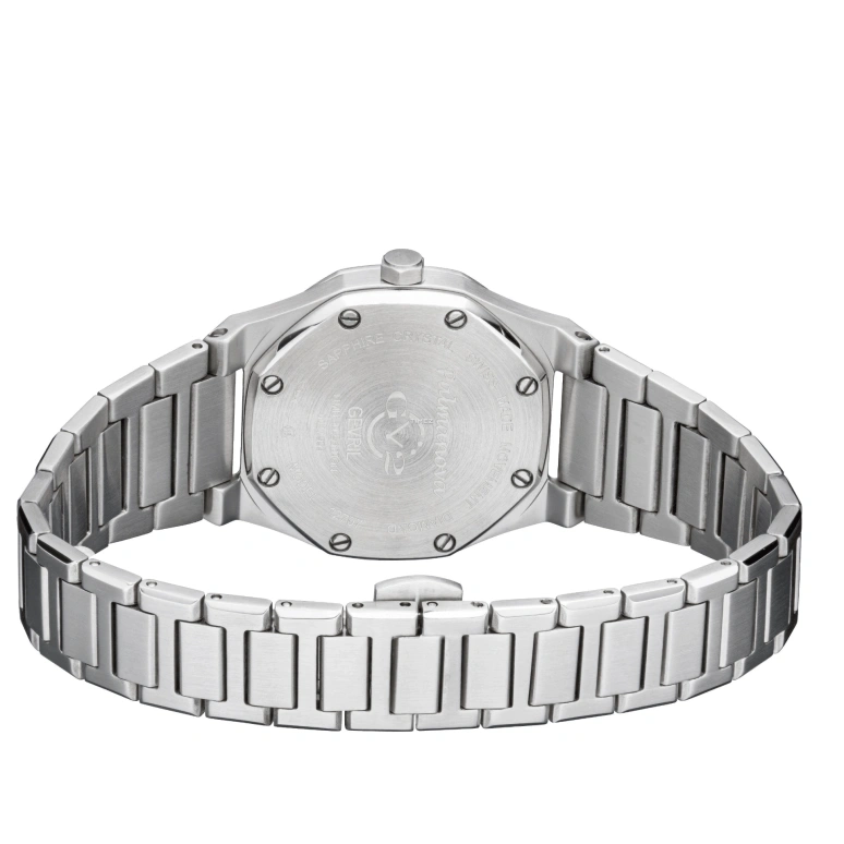 Gevril,Palmanova 33mm,33mm,Stainless Steel,Black,Quartz,Day,Sapphire,12707