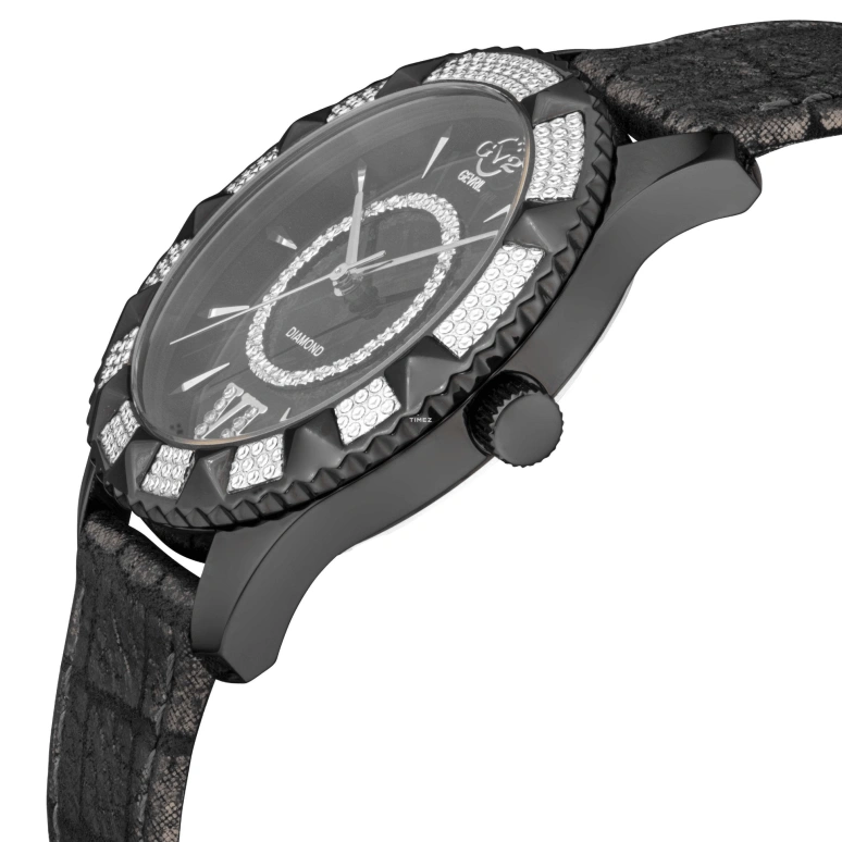 Gevril,Venice 39mm,39mm,Stainless Steel,Black,Quartz,Sapphire,Round,11713,11713-425C