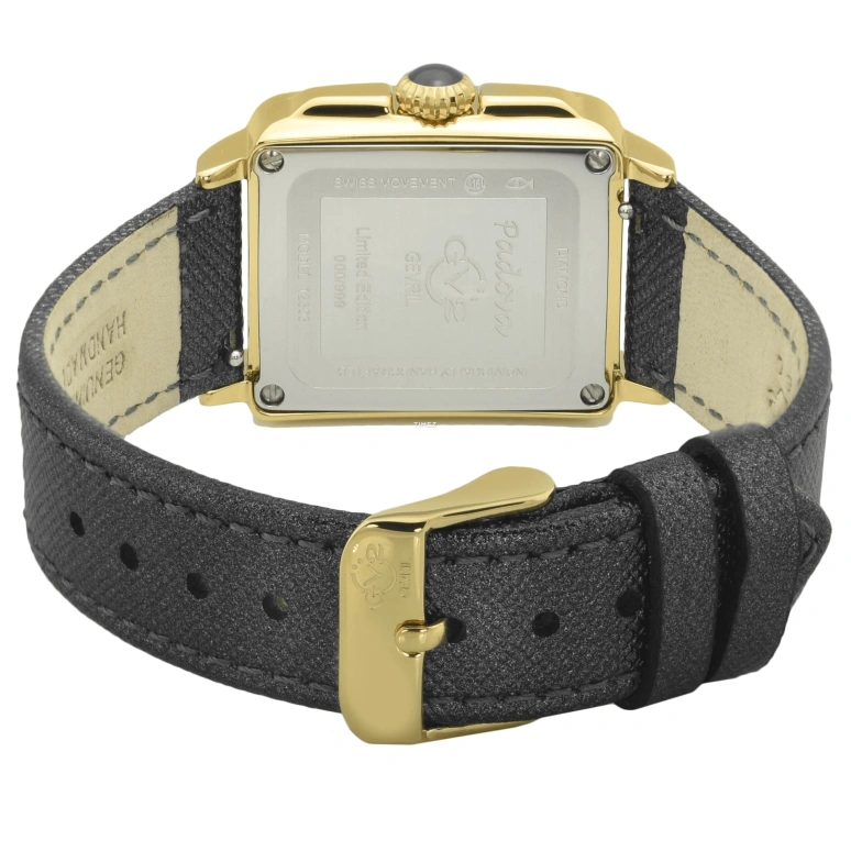 Gevril,Padova 27.50mm,27.50mm,Stainless Steel,White,Quartz,Sapphire,Rectangular,12303