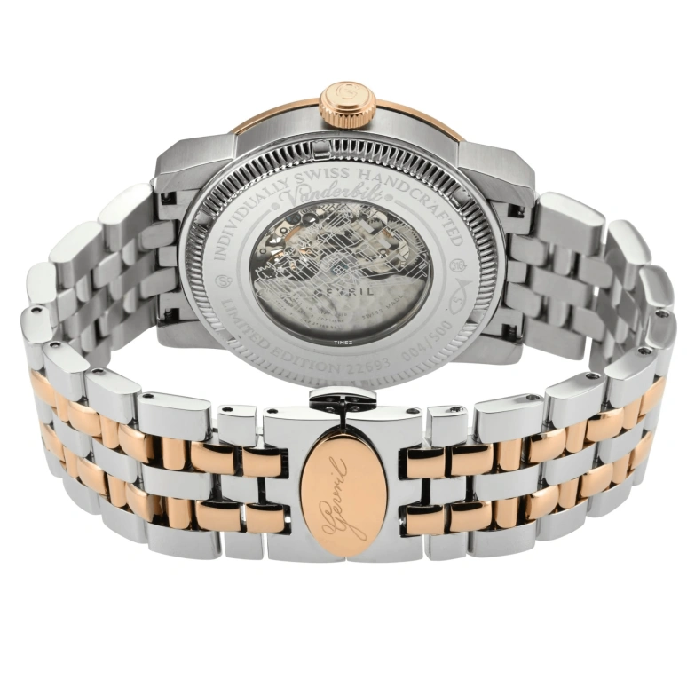 Gevril,Vanderbilt 47mm,47mm,Stainless Steel,Silver,Automatic,Sapphire,Round,22693B