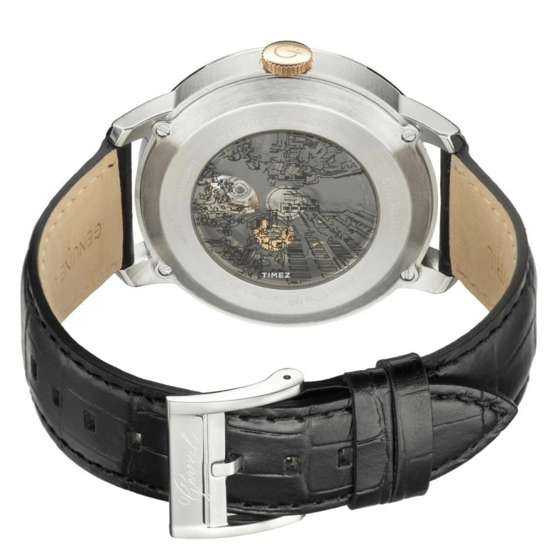 Gevril,Mulberry 41mm,41mm,Stainless Steel,Cream white,Automatic,Sapphire,Crystal Glass,Round,9601
