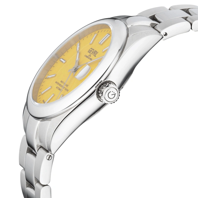 Gevril,West Village 40mm,40mm,Stainless Steel,Yellow,Automatic,Day,38hours,48910