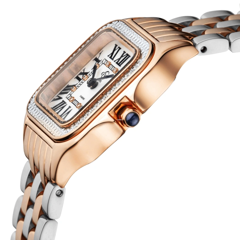 Gevril,Milan 27.50mm,27.50mm,Stainless Steel,White,Quartz,Sapphire,Square,12114B