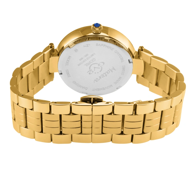 Gevril,Matera 36mm,36mm,Stainless Steel,Purple,Quartz,Sapphire,Round,12802B