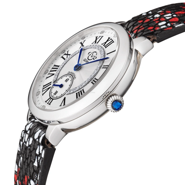 Gevril,Rome 36mm,36mm,Stainless Steel,White,Quartz,Sapphire,Round,12200S