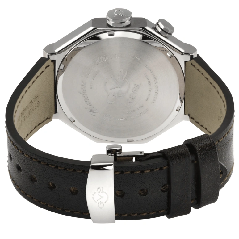 Gevril,Marchese 44mm,44mm,Stainless Steel,White,Quartz,World Time,Day / Night Indication,42430