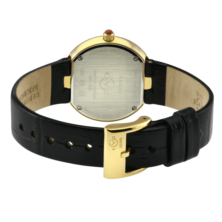Gevril,Arezzo 33mm,33mm,Stainless Steel,Red,Quartz,Sapphire,Round,13303