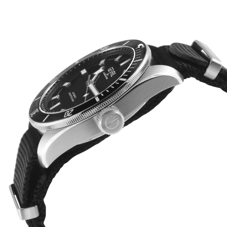 Gevril,Yorkville 43mm,43mm,Stainless Steel,Black,Automatic,Day,38hours,48600N