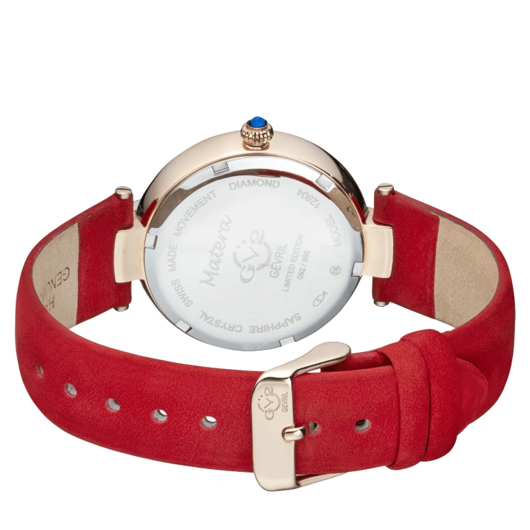 Gevril,Matera 36mm,36mm,Stainless Steel,White,Quartz,Sapphire,Round,12804