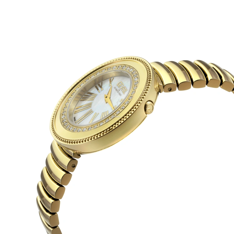 Gevril,Gandria 36mm,36mm,Stainless Steel,White,Quartz,Sapphire,Round,12121B